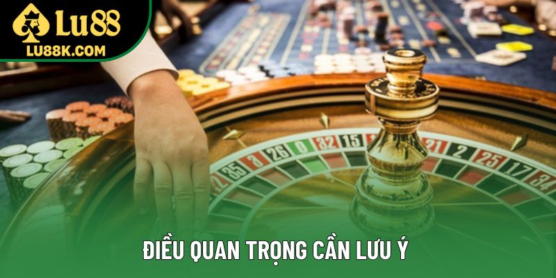 Điều quan trọng cần lưu ý Điều quan trọng cần lưu ý